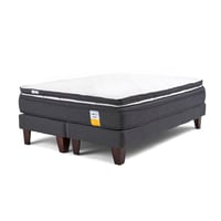 Cama Europea Eurotop Súper King BD 200x200 cm + Topper