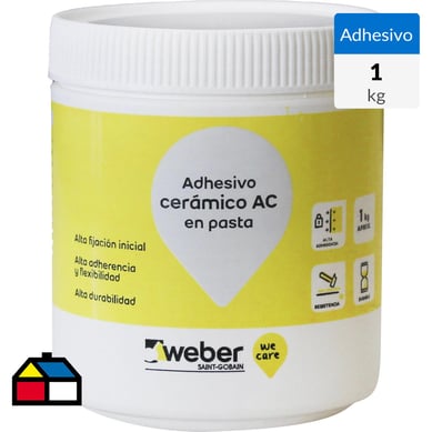 Adhesivo cermico/muro superficie flexible 1kg