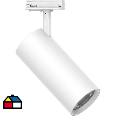 Foco led riel cilndrico 30 W blanco luz clida