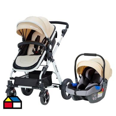 Coche cuna Travel Sytem beige