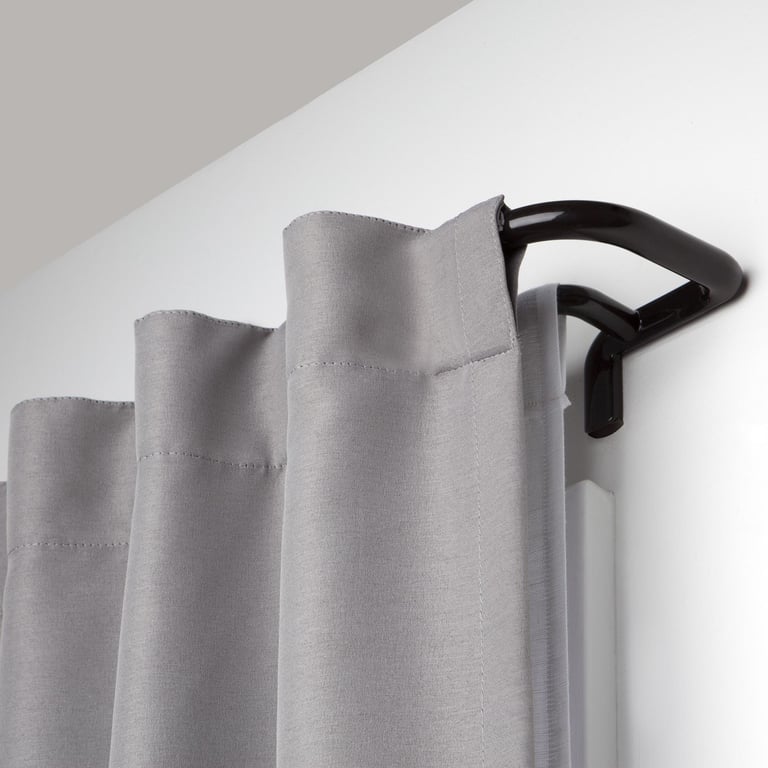 Accesorio Cortina Acabado Acero Inox Conjunto Barra Cortina Acero Inox 3 Metros - Diámetro 20 Mm, Incluye Tapones Y Soportes Barra Decorativa única Pieza