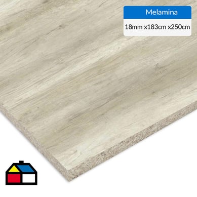 Melamina 18 mm de 183x250 cm toscana.