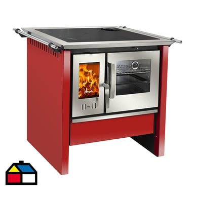 Cocina a Lea Allegra Inox Roja