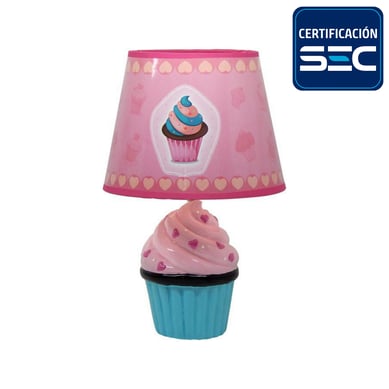 Lmpara de Mesa Cup Cake Rosado 1 Luz E27