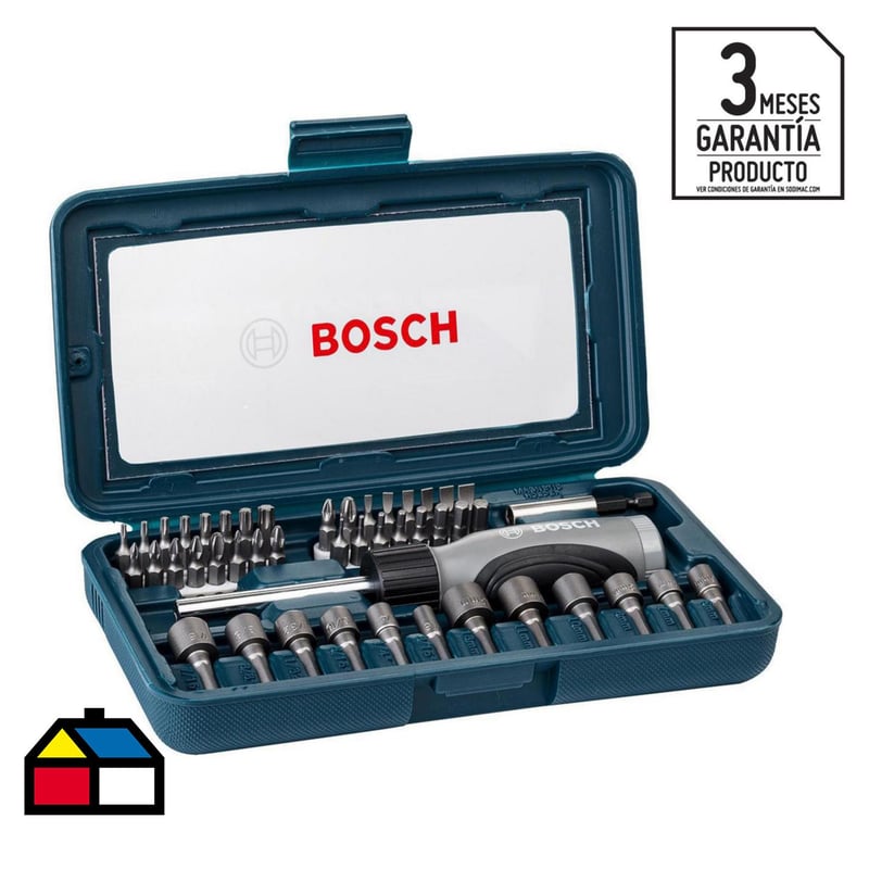 BOSCH - Kit puntas y copas 46 piezas