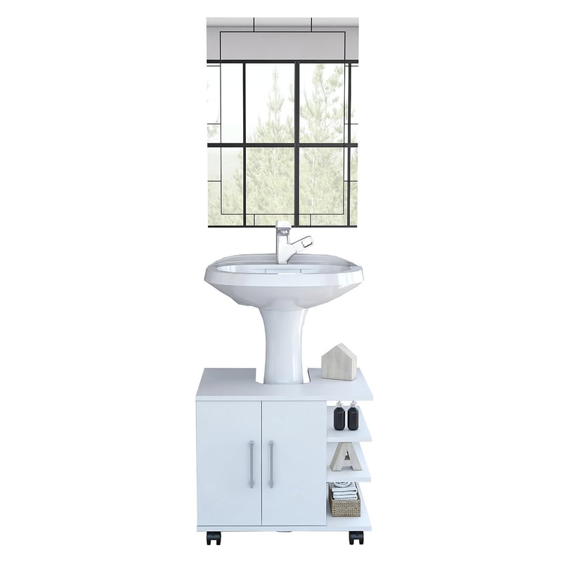 TUHOME - Combo mueble de lavamanos + espejo