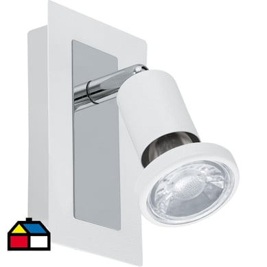 Foco acero blanco GU10 1X5W