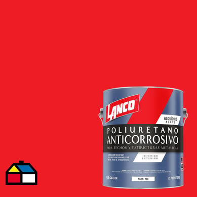 Anticorrosivo techos y estructuras metlicas rojo 1 galn