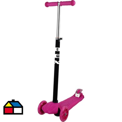 Scooter rosado 3 ruedas 56 cm