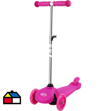 Scooter rosado 3 ruedas