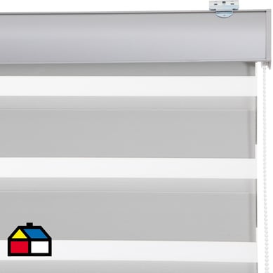 Roller Blackout Gris Ancho 131a145cm Alto 211a225cm