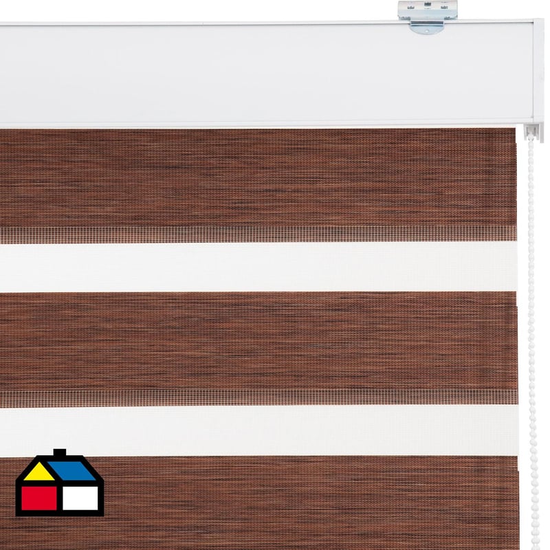 JUST HOME COLLECTION - Roller Duo Screen Café Ancho 146 cm a 160 cm Alto 191 cm a 210 cm
