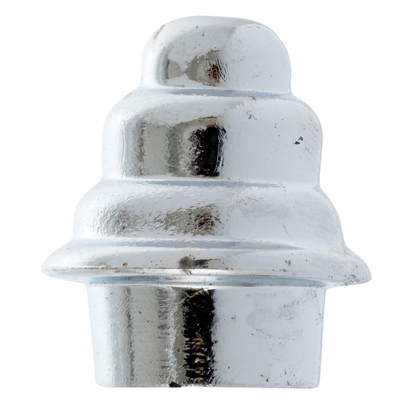 METALHSA - Tope para tubo de cortina 12 mm 2 unidades cromado
