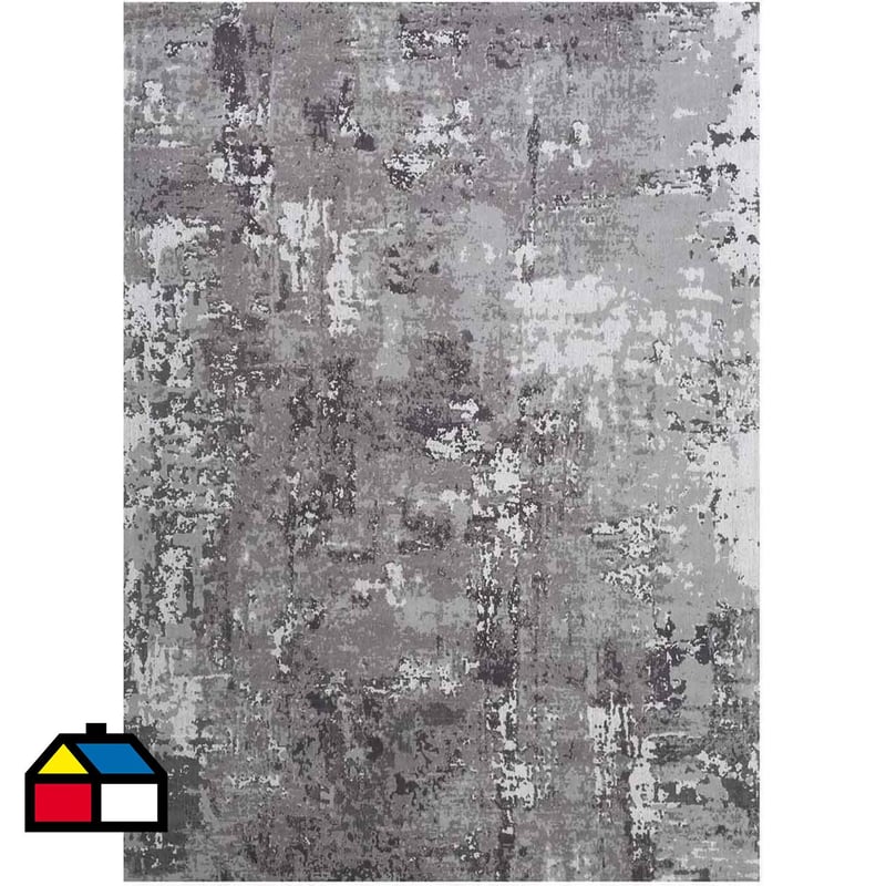 DIB - Alfombra handwoven 160x230 cm pincelada gris