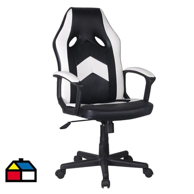 Silla Gamer blanco / negra