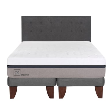 Cama europea balance 2 plazas bd + respaldo