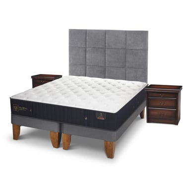 Cama europea premium king + muebles