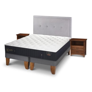 Cama europea premium king + muebles