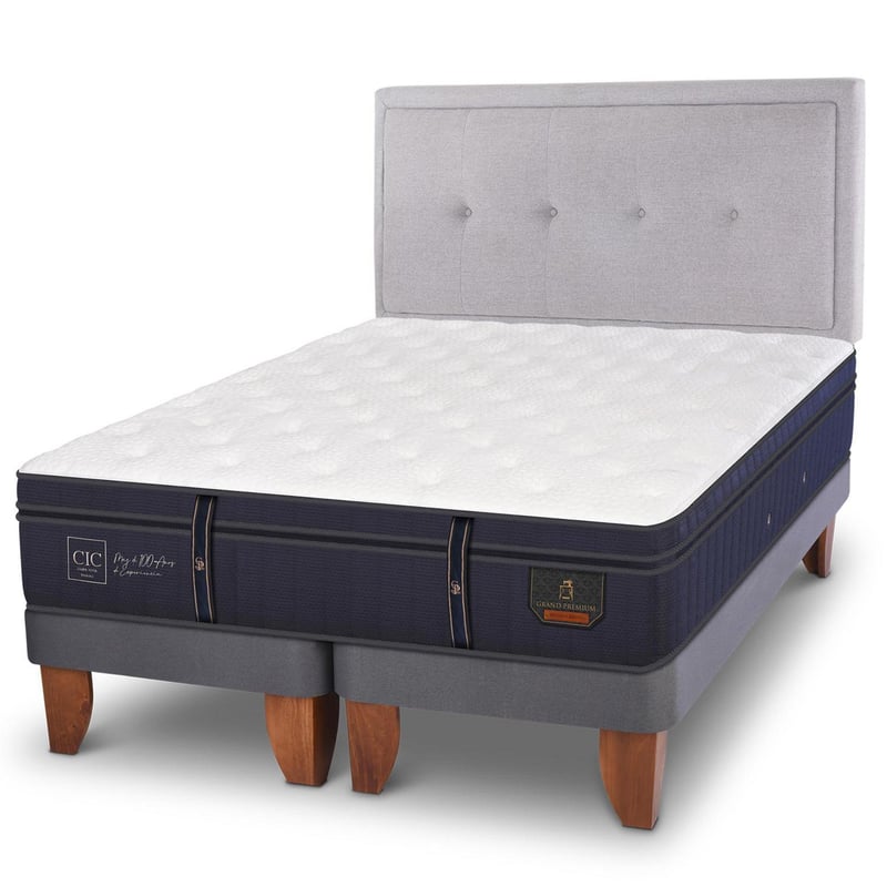 CIC - Cama europea grand premium 2 plazas bd + respaldo