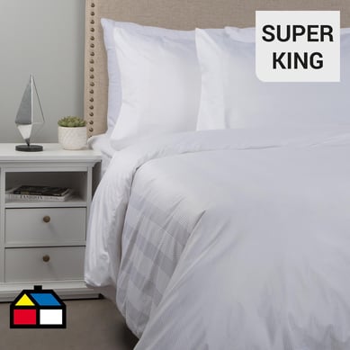 Funda duvet dobby lines blanco sper king