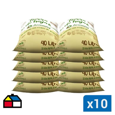 Pack 10 sacos tierra de hojas 40 l