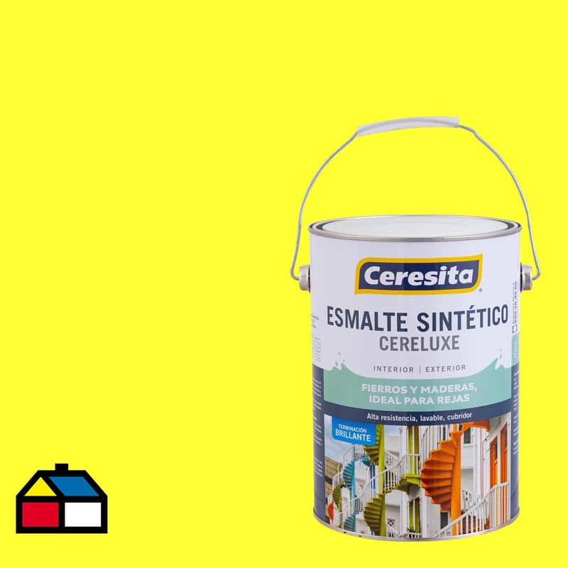 CERESITA - Esmalte sintético amarillo limón 1 galón