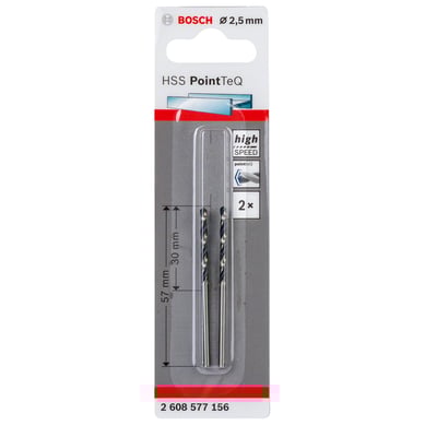 Set brocas para metal 2.5 mm 2 unidades