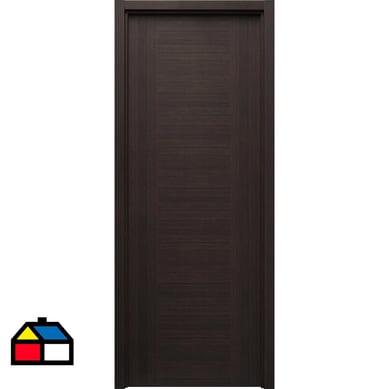 Puerta Tokyo PET (Eco reciclada) 75x200 Precolgada Derecha Chocolate