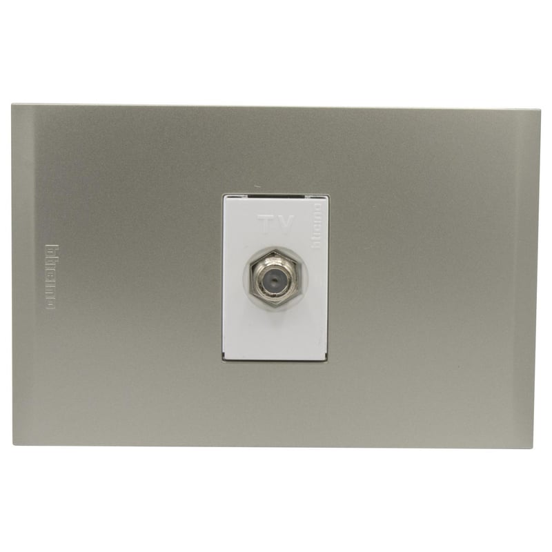Piastra A Muro Riteav Con HDMI, Coassiale TV, USB E Ethernet CAT6 – Bianca