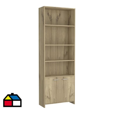 Biblioteca 4 repisas MDF 63x180x26 cm