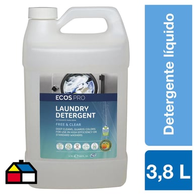 Detergente lquido ecolgico free & clear 3,8 litros