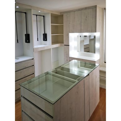Walk In Closet Color Alaska 150cm de Largo 55cm de Fondo 240cm de Alto