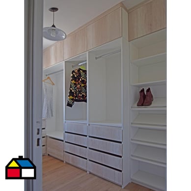 Walk In Closet Color Toscana 520cm Largo 55cm de Fondo 240cm de Alto