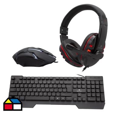 Kit Gamer Teclado+Mouse+Audfonos