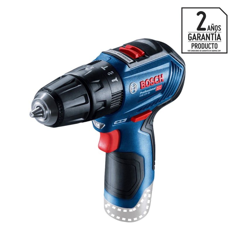 BOSCH - Taladro Inalámbrico Percutor 10 mm 12 V sin Batería