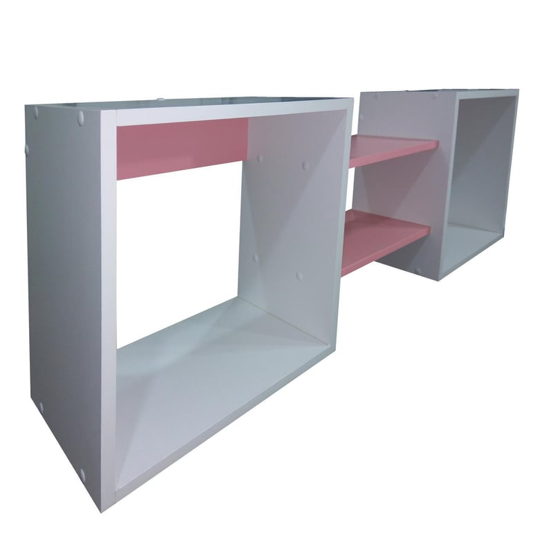 Repisa Cubo Melamina 4 Nivel(es) 120x40x25 cm Rosado Chicle | Sodimac ...
