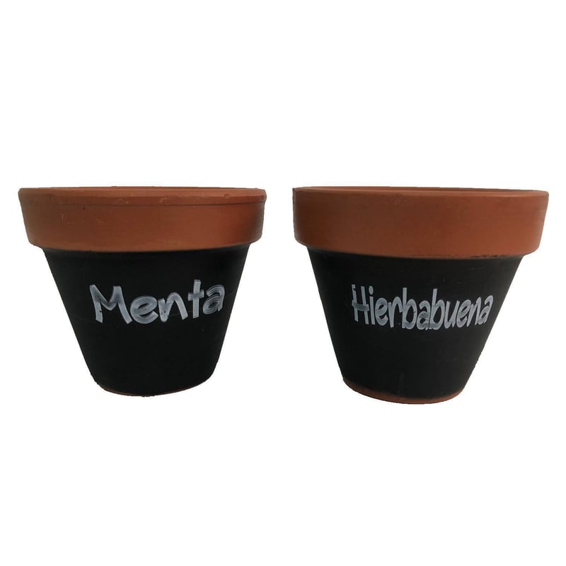 MESTIZA - Set 2 macetas mi huerto 11 cm