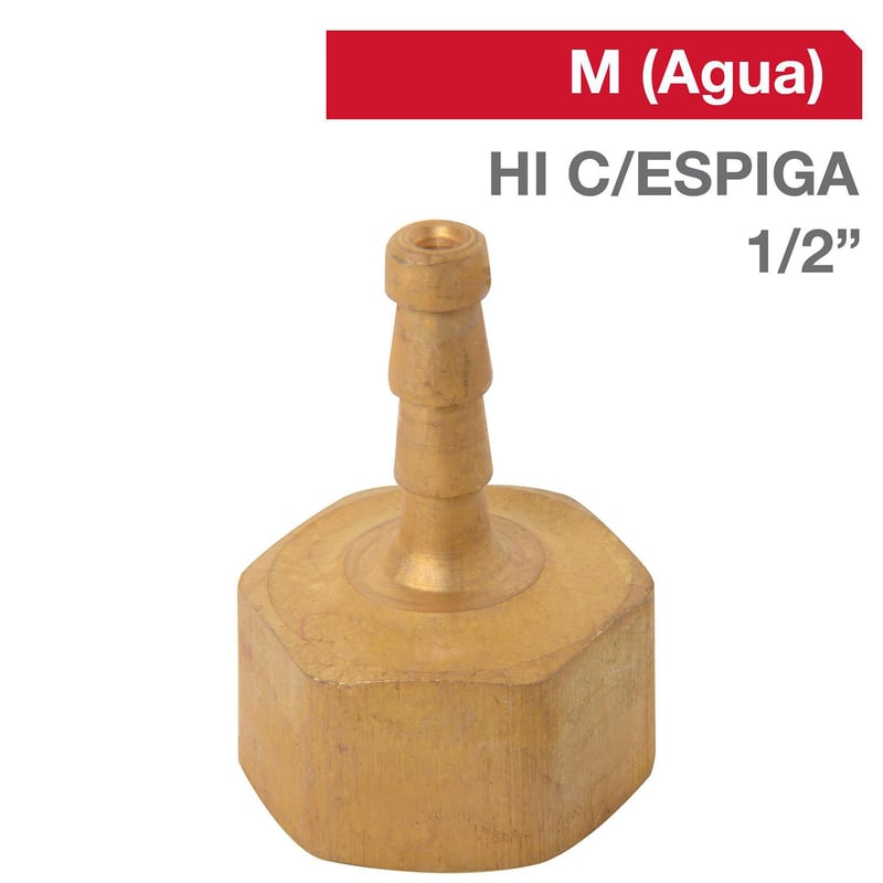 GRIFESA - Cachimba Bronce HI C/ESPIGA 1/2" x 1/2"  1u