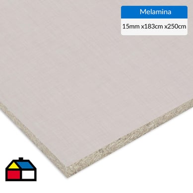 Melamina 15 mm de 183x250 cm tessuto textil.