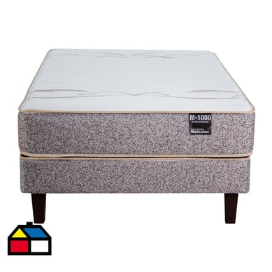 Cama Euro M-1000 1 plaza base normal