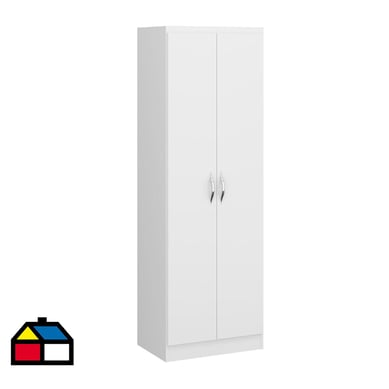 Estante con 2 puerta pop blanco 182x81x36 cm