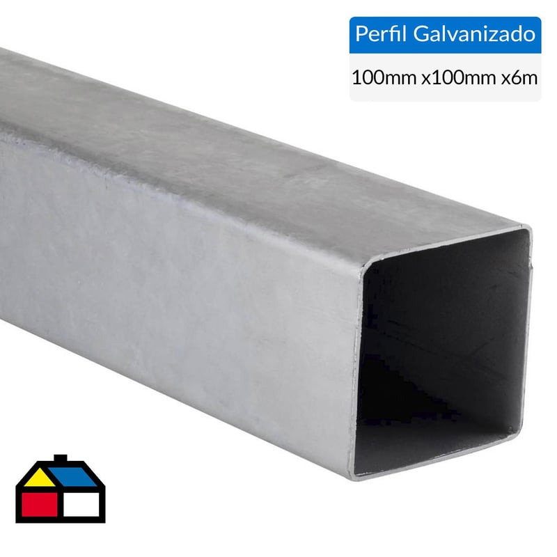  - Perfil cuadrado galv 100x100x2