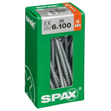 Tornillo spax cabeza plana torx wirox 6x100 30Pz