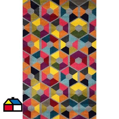 Alfombra frise boutique Delhi 160x230 cm multicolor