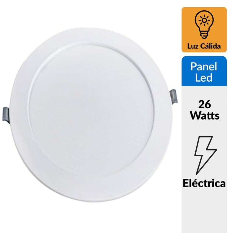 Panel LED Embutido Redondo AD 26W Cálido | Sodimac - Falabella