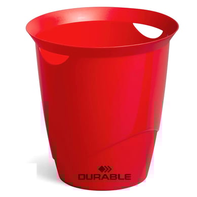 Papelero 16 Litros Plstico Rojo
