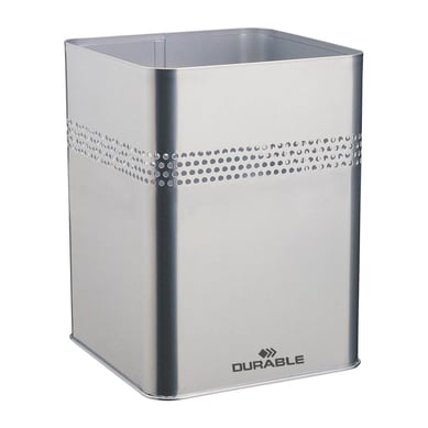Papelero 18.5 Litros Metal Gris