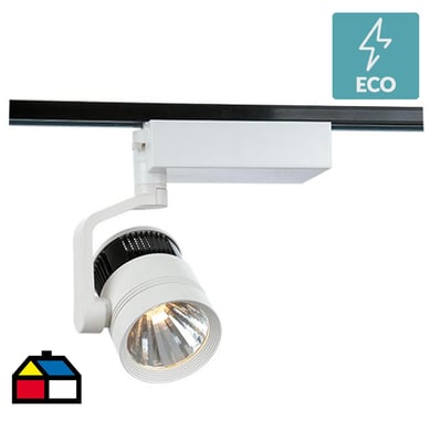 Foco para riel Led 28 W 3000K cilndrico horizontal