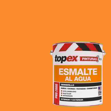 Esmalte al Agua Semibrillante 1 galn(es) Caf 