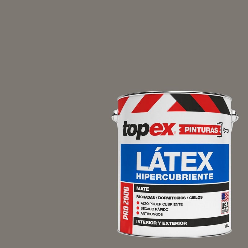 Pintura Látex Extracubriente Antihongos Mate 1 Galón(es) Gris